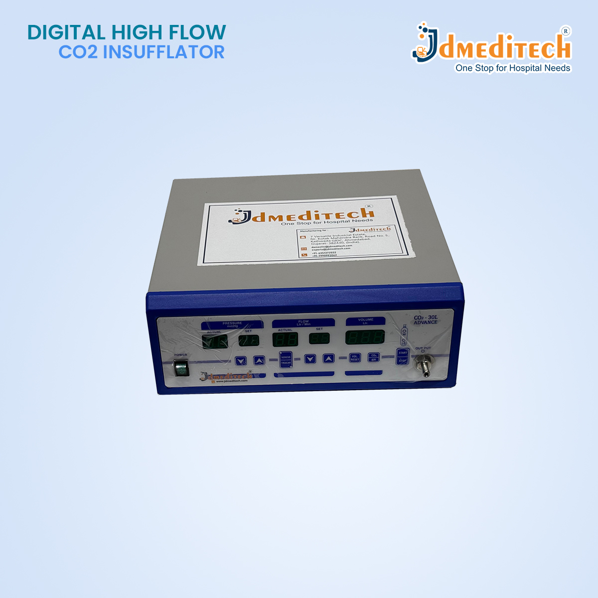 Digital High Flow Co2 Insufflator jdmeditech