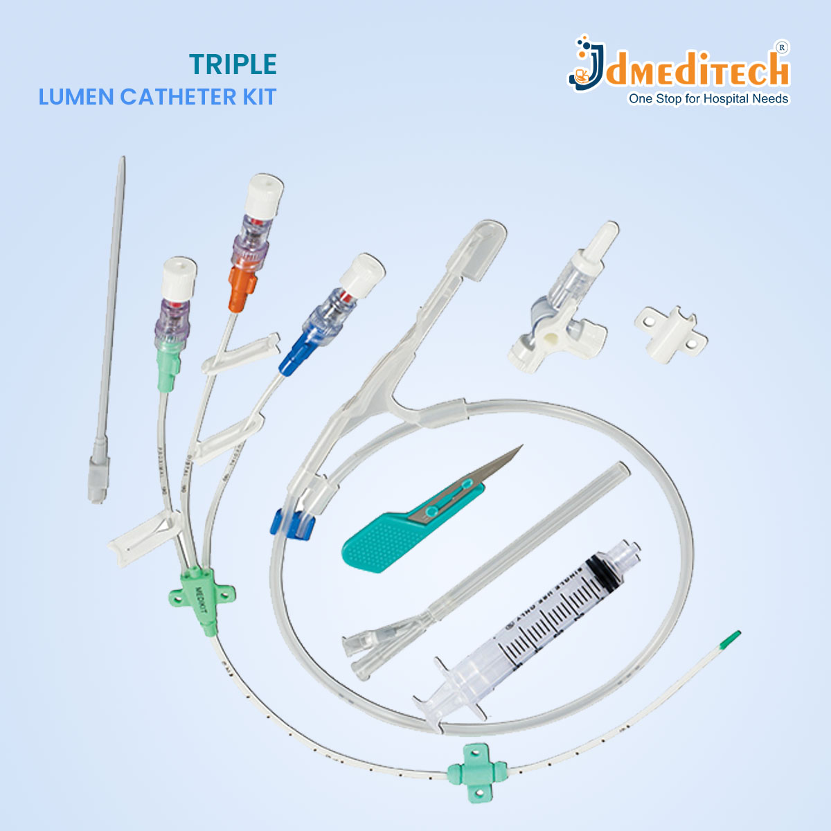 Triple Lumen Catheter Kit jdmeditech