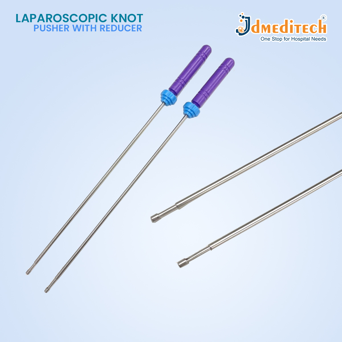 Laparoscopic Knot Pusher With Reducer jdmeditech