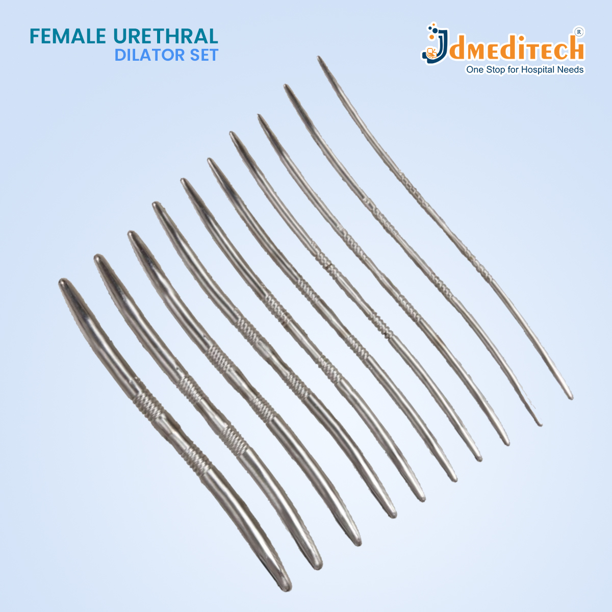 Female Urethral Metal Dilator SET jdmeditech Female Urethral Metal Dilator SET jdmeditech