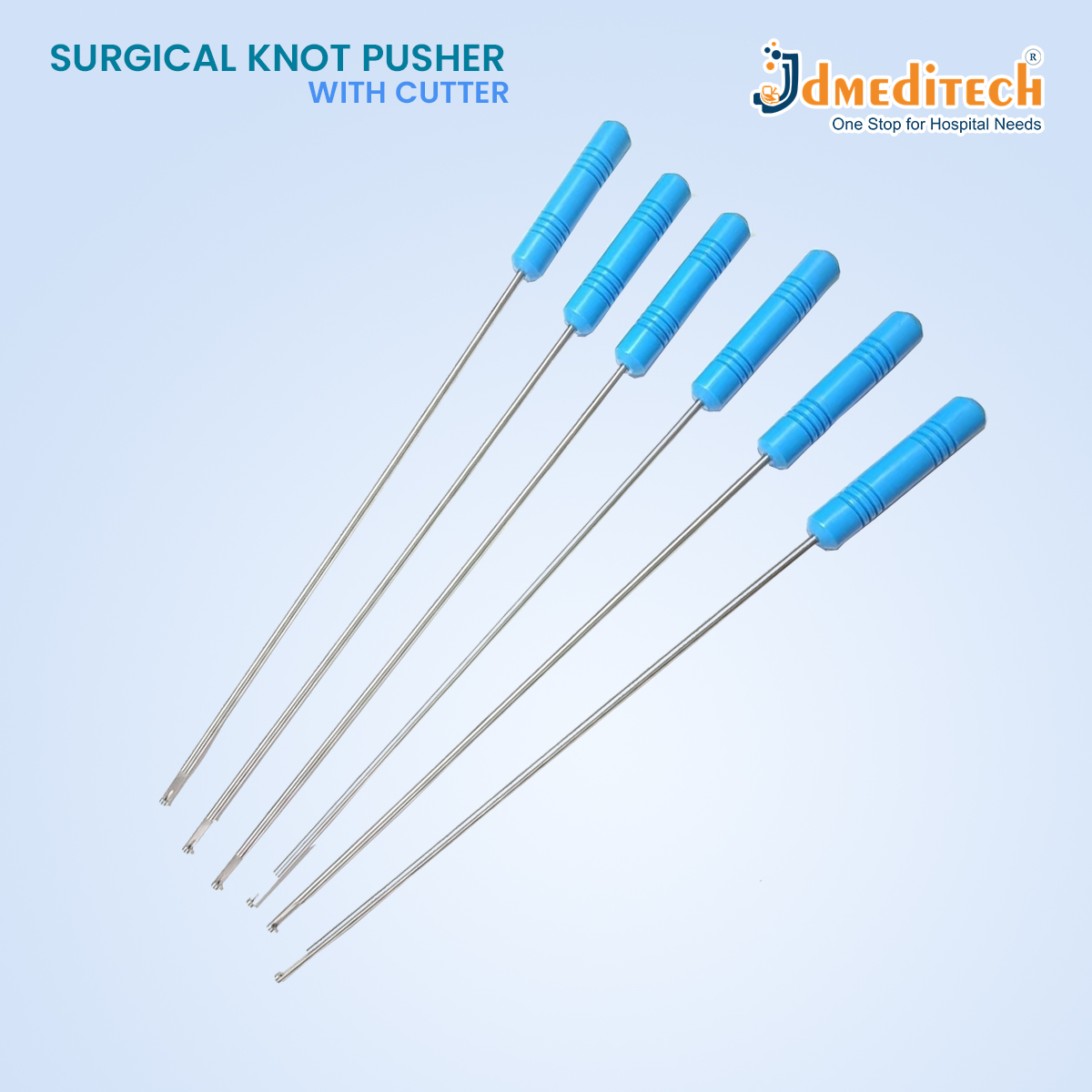 Laparoscopic Knot Pusher With Cutter jdmeditech