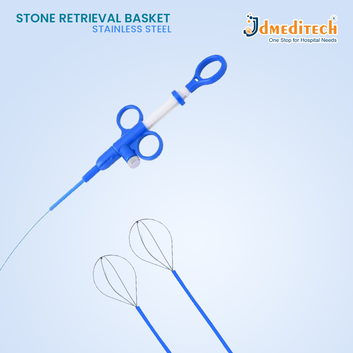 SS Stone Retrieval Basket jdmeditech SS Stone Retrieval Basket jdmeditech