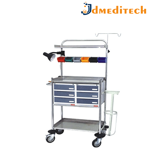 Emergency Crash Cart Trolley jdmeditech