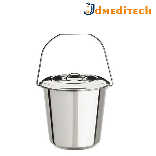 SS Pail Bucket With Cover jdmeditech