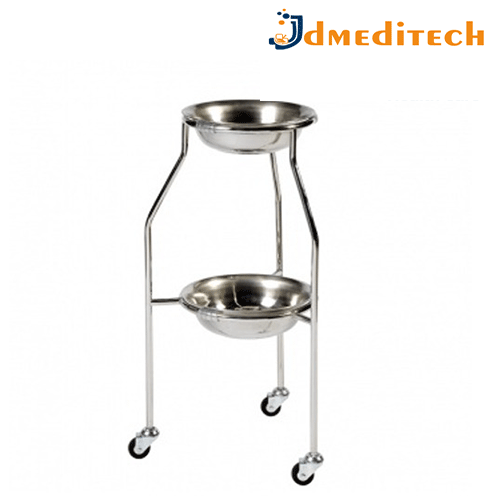 Two Tier Hospital Bowl Stand jdmeditech