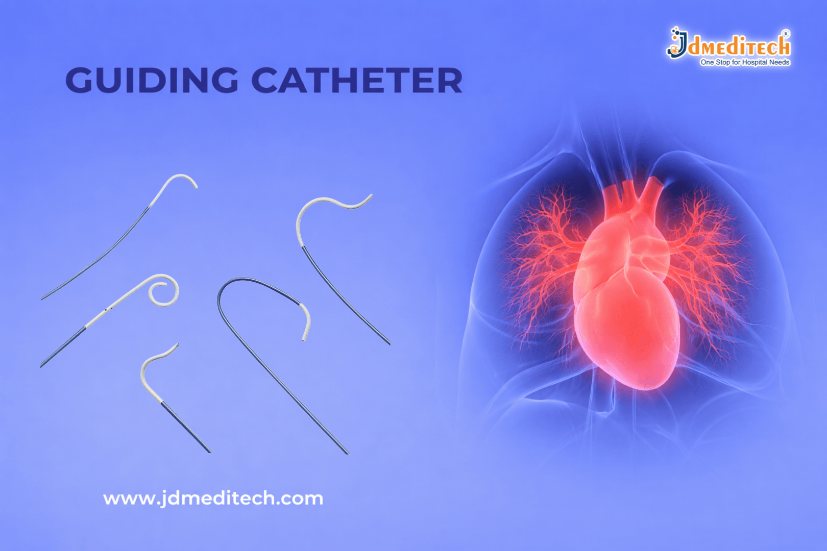 Cardiology Guiding Catheter for Precision Coronary Interventions