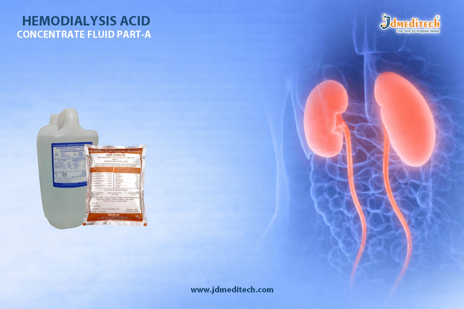 Hemodialysis Acid Concentrate for All Dialysis Machines