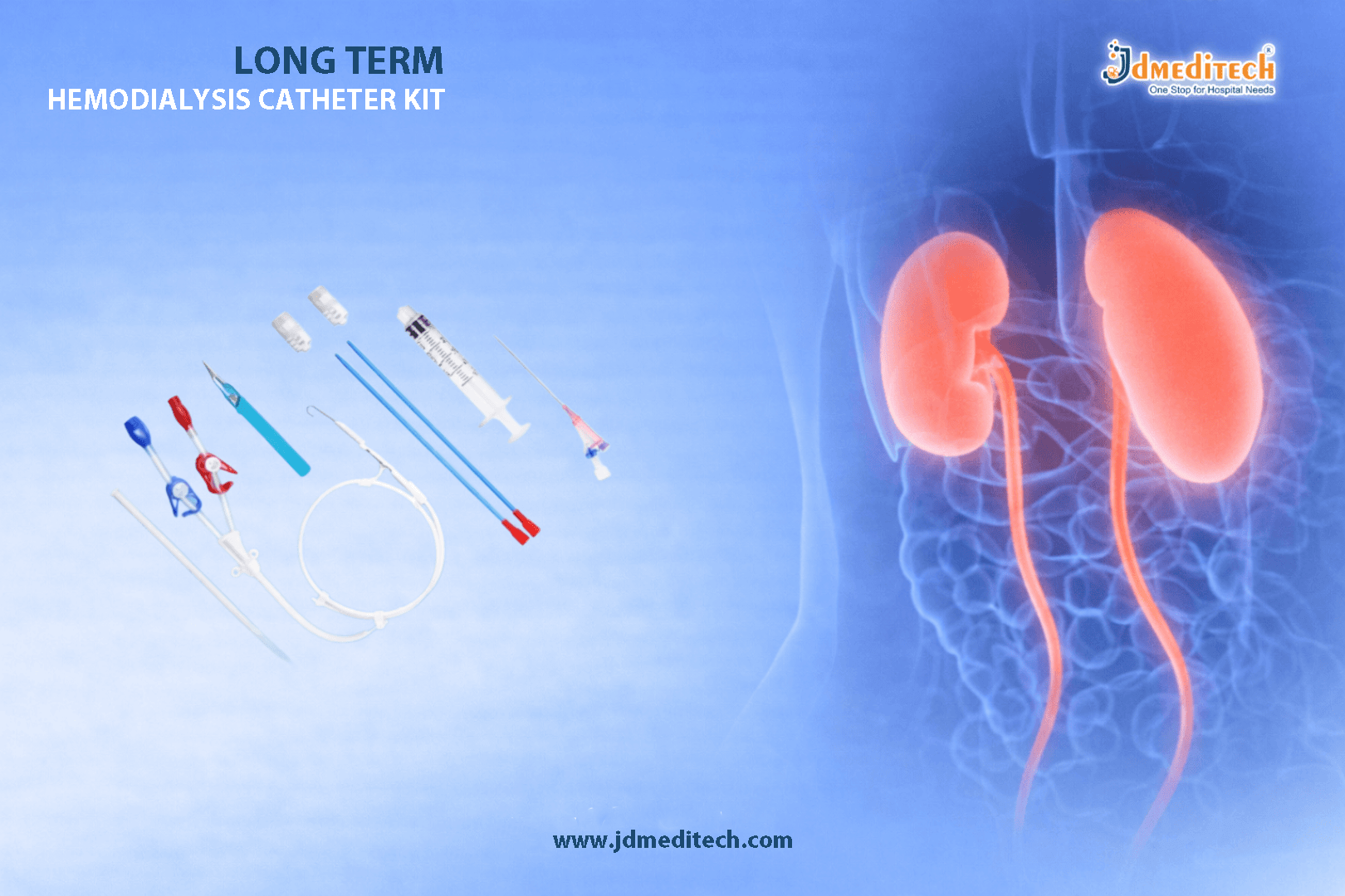 Permanent Dialysis Catheter Kit for Long-Term Use
