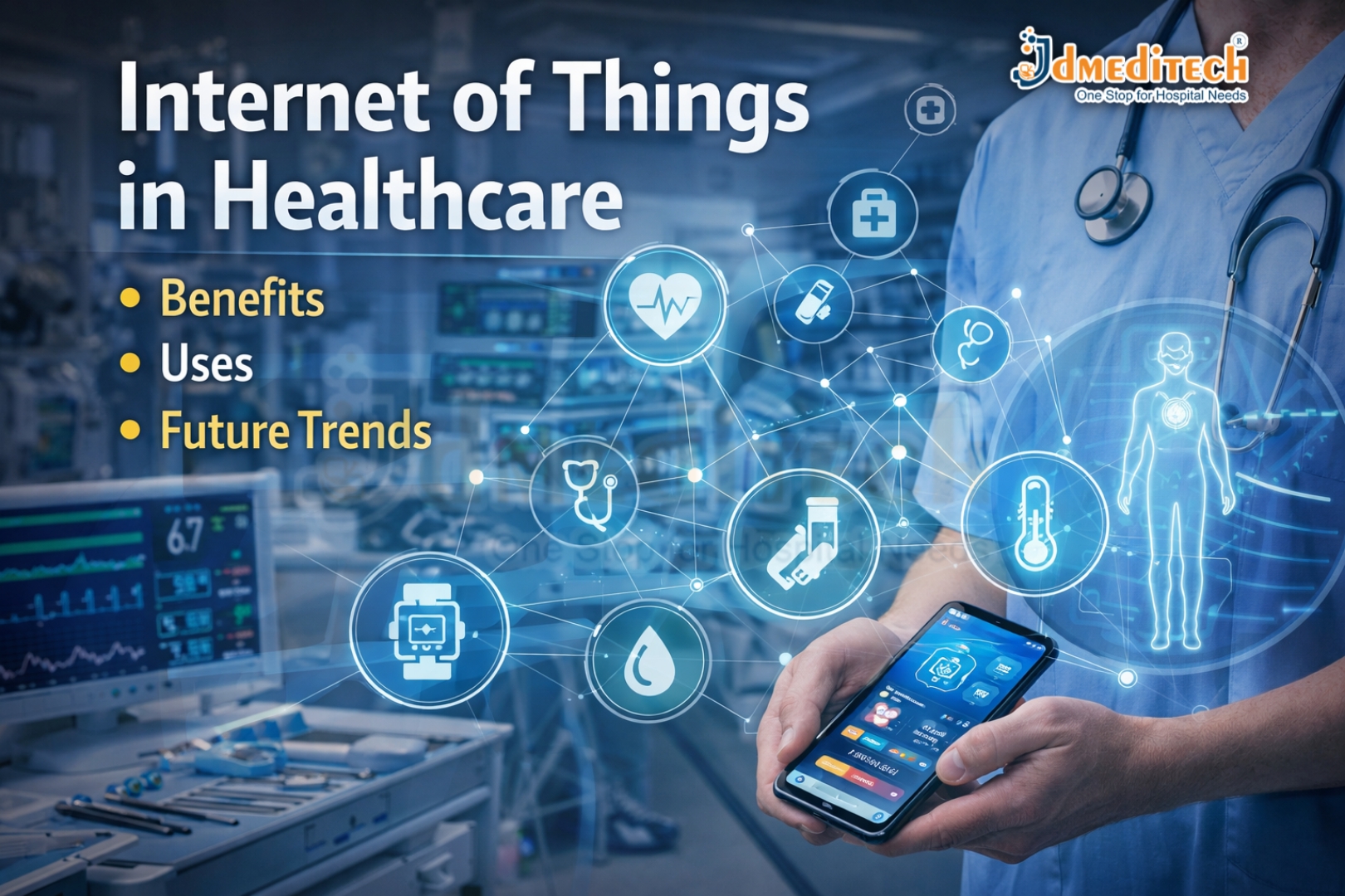 Internet of Things in Healthcare: Benefits, Uses & Future Trends