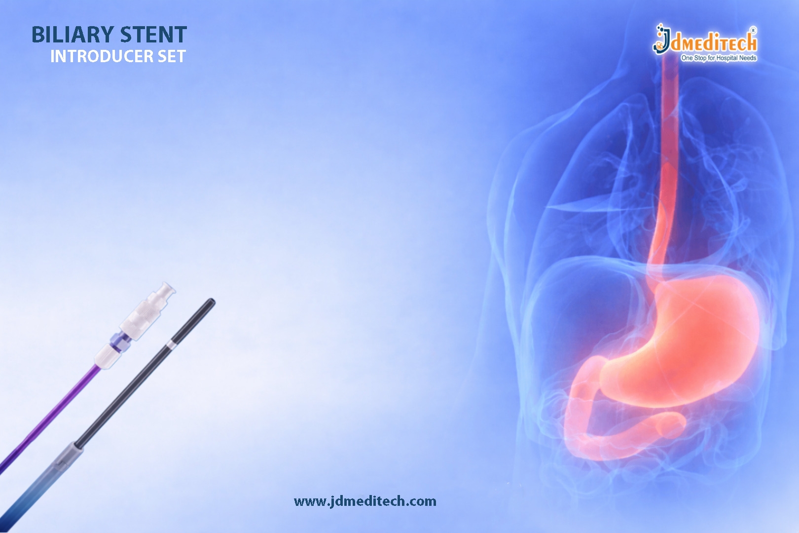 Biliary Stent Introducer Set for Precise GI Stent Placement