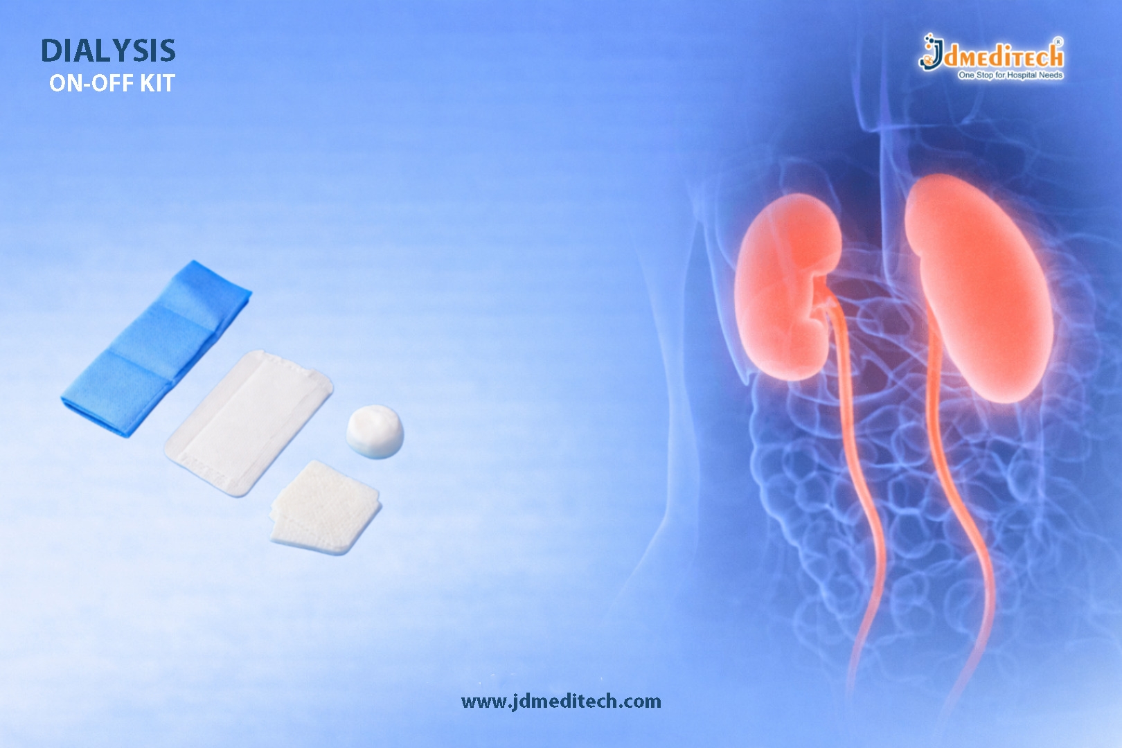 Dialysis ON OFF Kit for Safe Blood Flow Control
