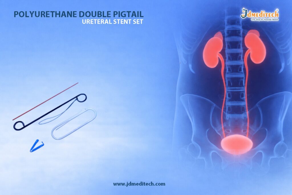 Polyurethane Double Pigtail Ureteral Stent Set
