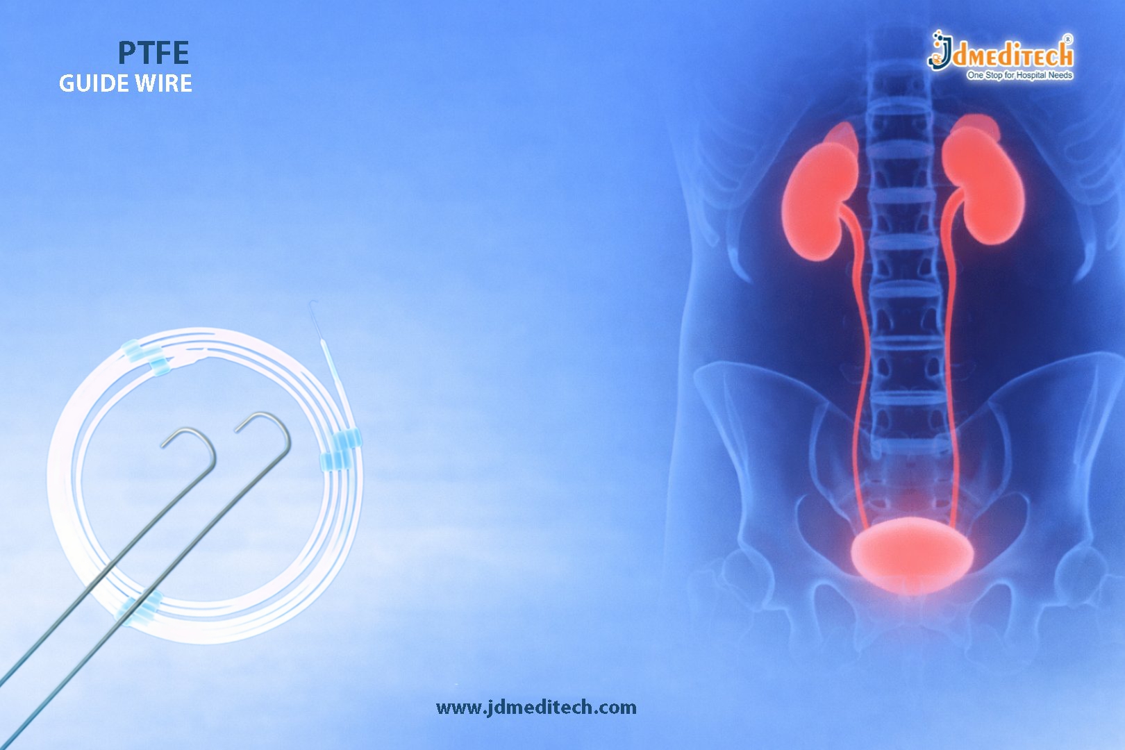 PTFE Guide Wire for Urology – Smooth & Reliable Access