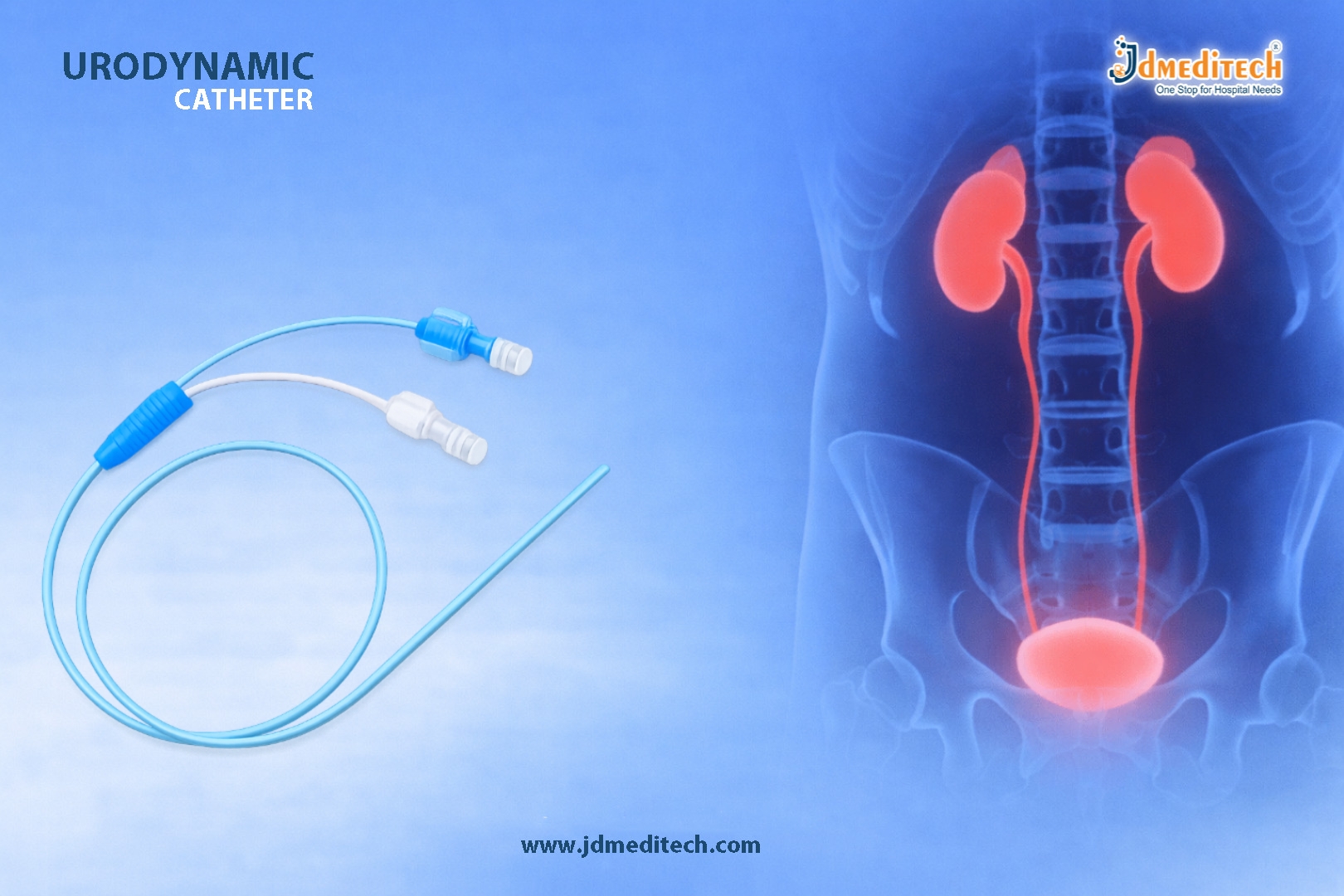 Urodynamic Catheter for Pressure-Flow Studies & Urological Assessment
