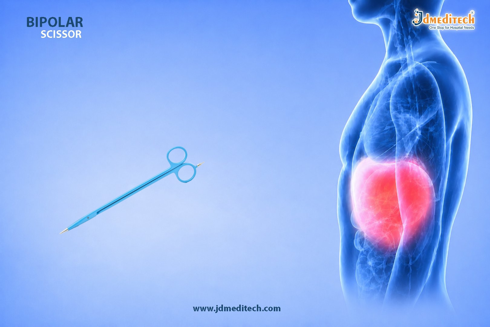 Bipolar Scissor for Laparoscopic Surgery