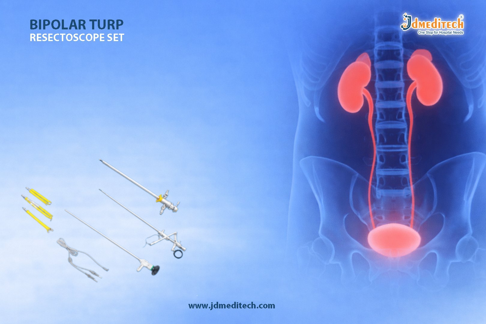Bipolar TURP Resectoscope Set for Prostate Surgery