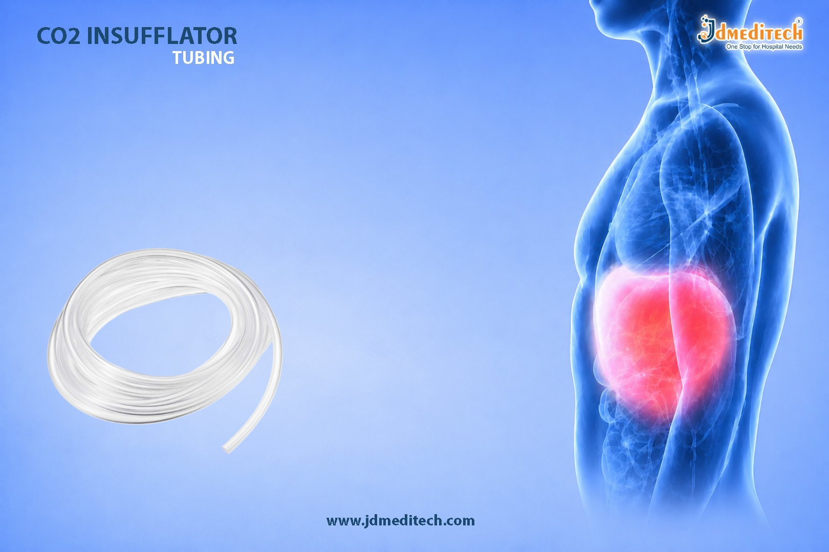 CO₂ Insufflator Tubing for Leak-Free Controlled Insufflation