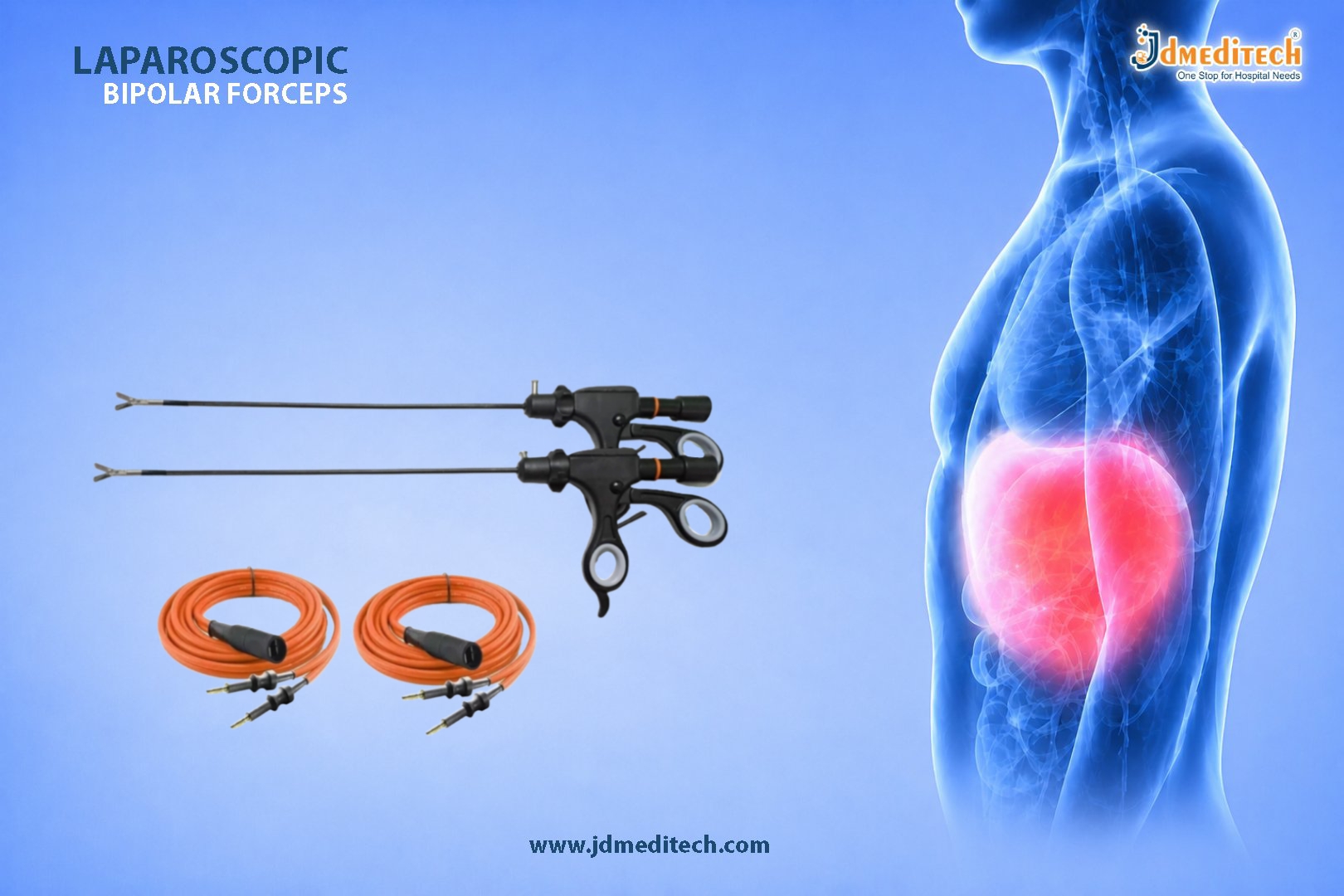 Laparoscopic Bipolar Forceps for Safe Surgical Use