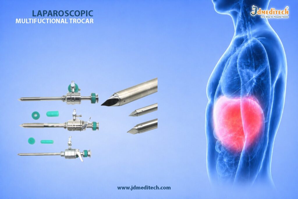 Laparoscopic Multifunctional Trocar for Minimally Invasive Surgery