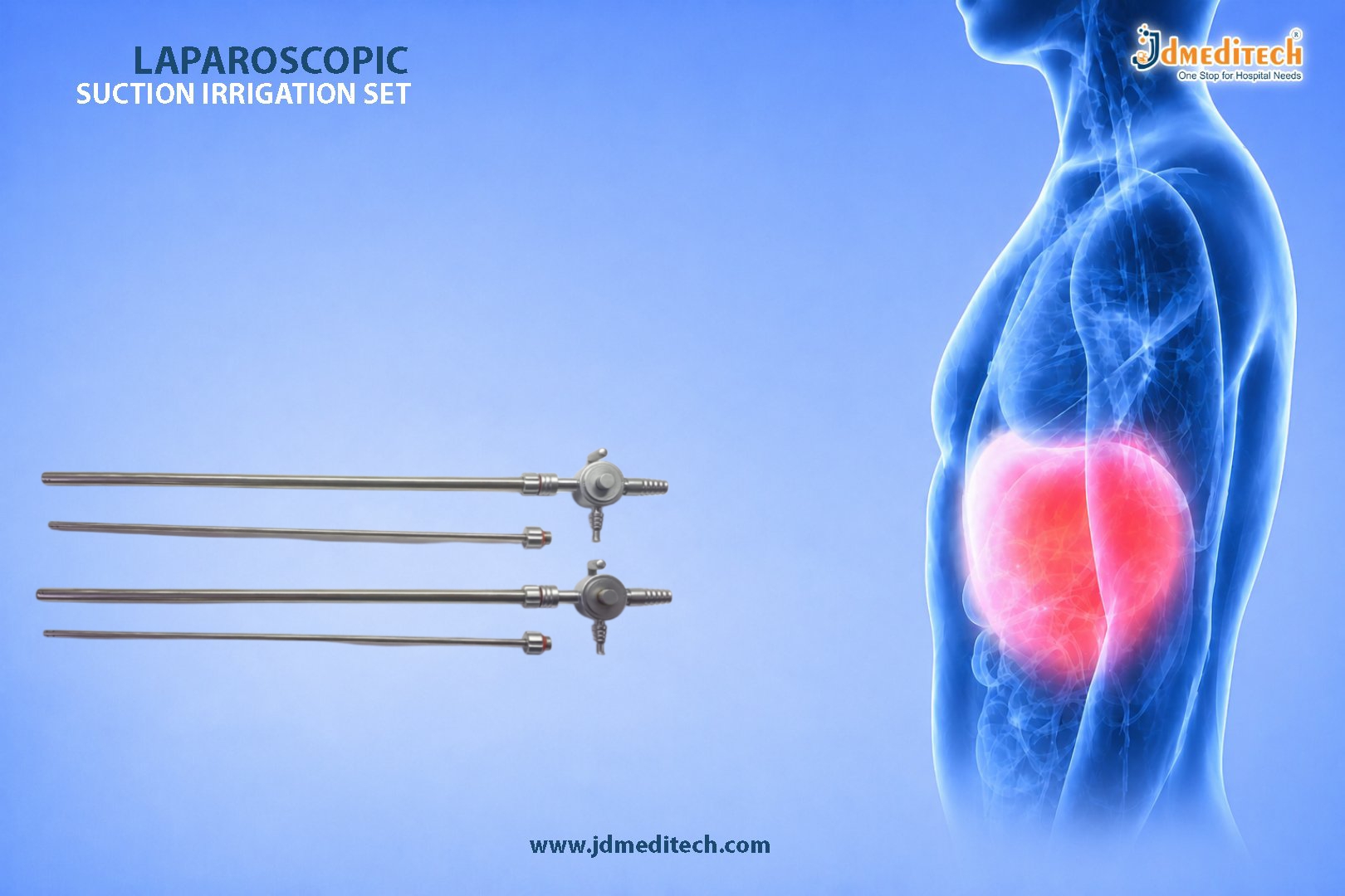Laparoscopic Suction Irrigation Set for Safe Laparoscopic Surgery