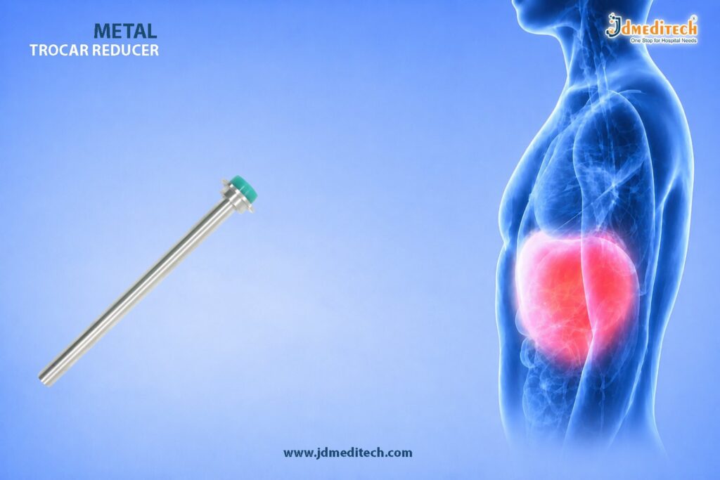 Metal Trocar Reducer – Rigid Port Adapter for Precise Surgical Control