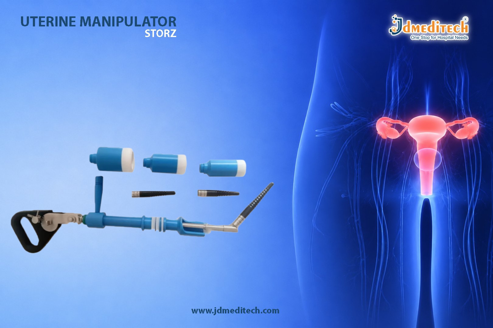 Storz Type Uterine Manipulator for Advanced Gynecologic Surgery