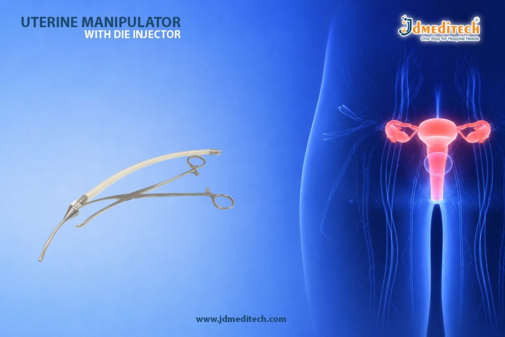 Uterine Manipulator With Die Injector for Accurate Tubal Patency Testing