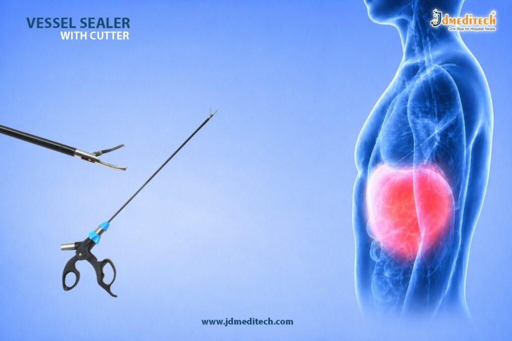 Vessel Sealer with Cutter for Safe Vessel Sealing & Cutting