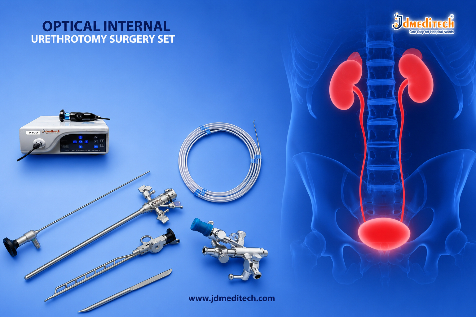 Optical Internal Urethrotomy Surgery Set for Urethral Stricture