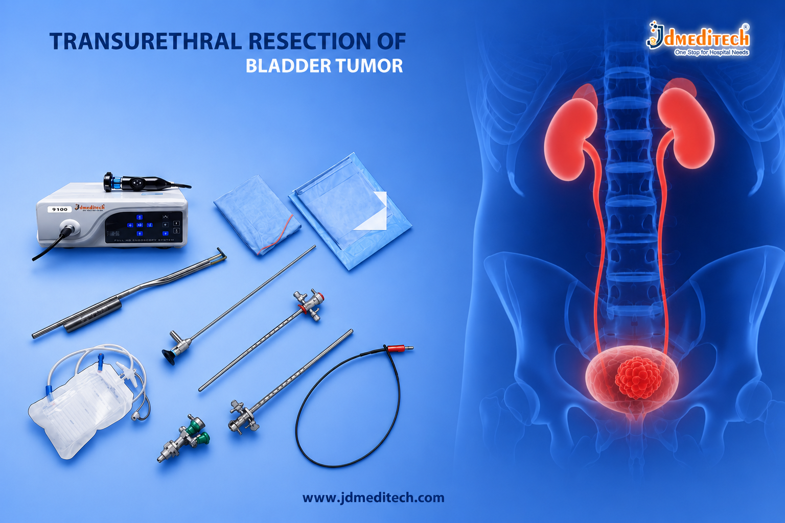 Transurethral Resection of Bladder Tumor Set | TURBT Instruments