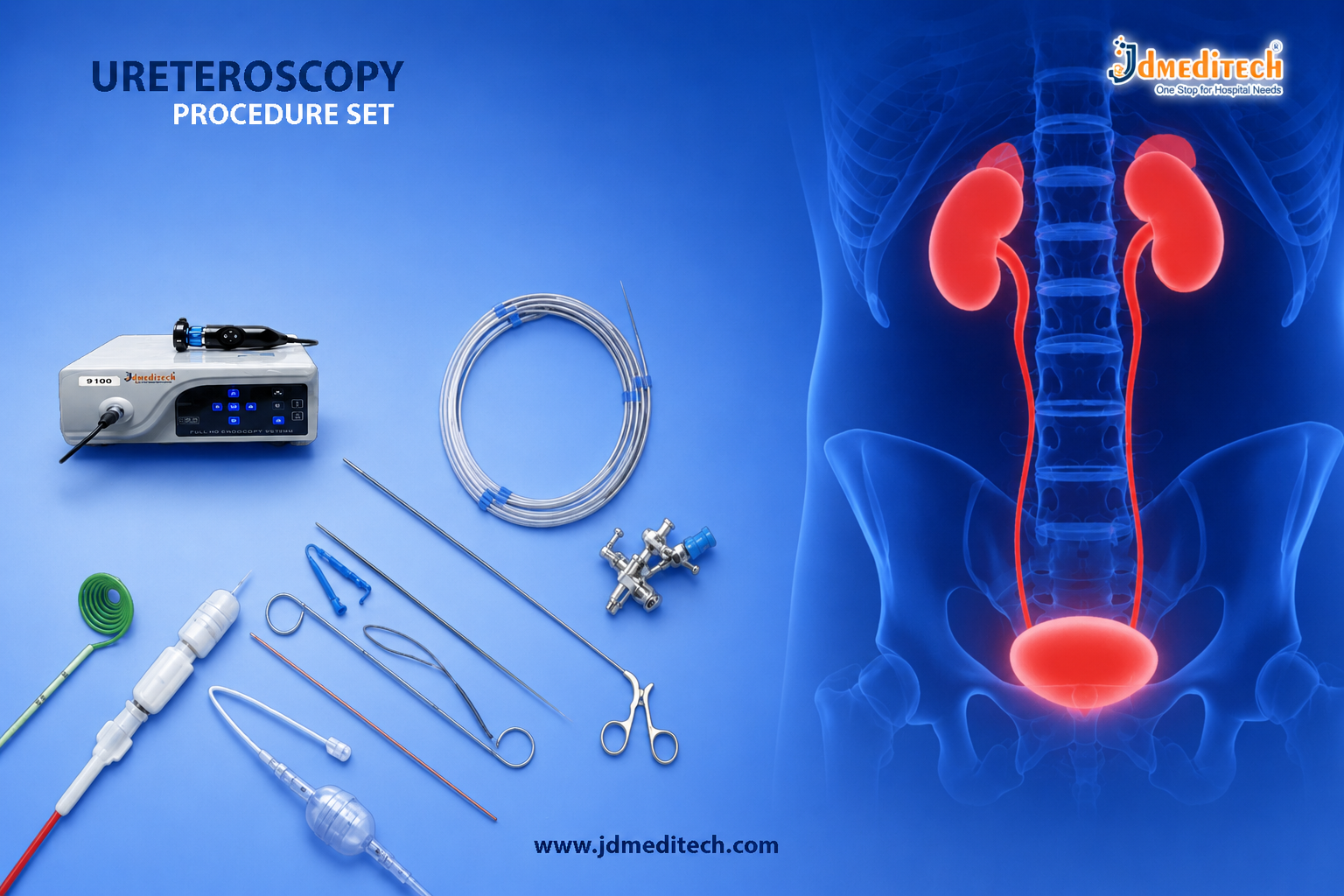 Ureteroscopy Procedure Set | Precision Urology Instruments
