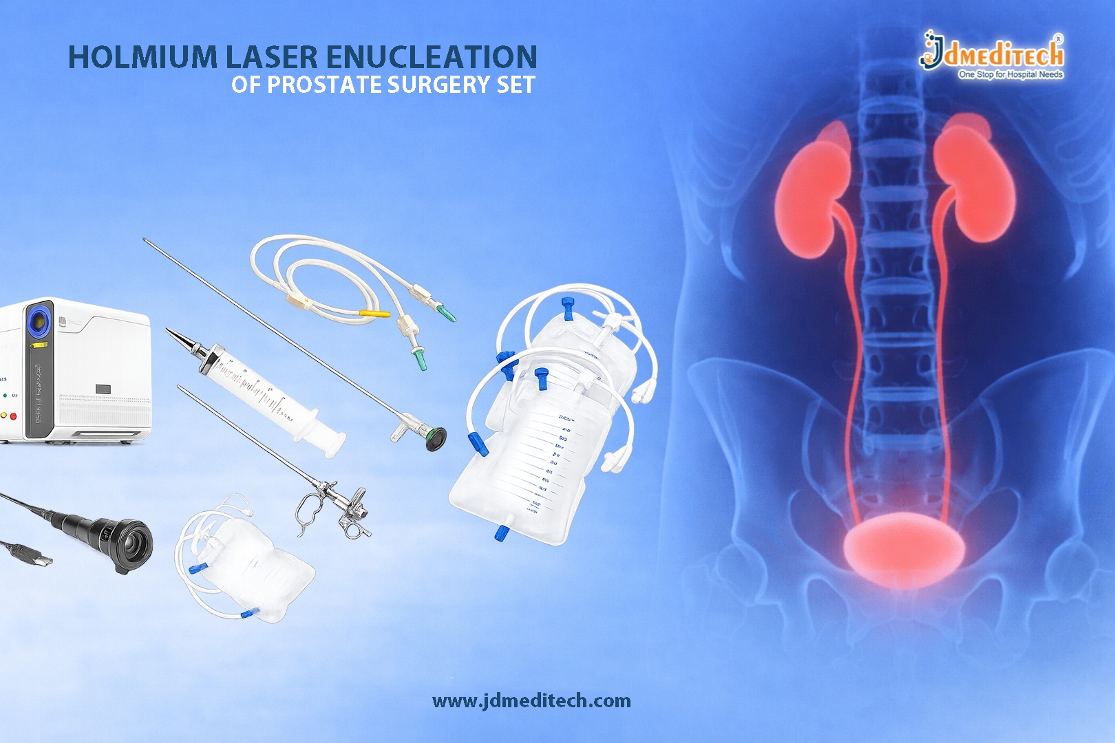 Holmium Laser Enucleation of Prostate Surgery Set for Advanced Laser Prostate Surgery