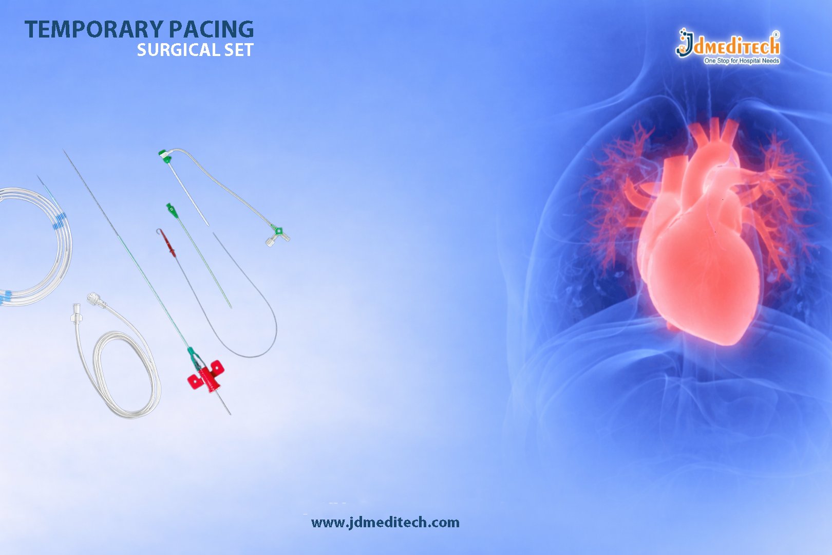 Temporary Pacing Surgical Set – Complete Kit for Emergency Cardiac Pacing Procedures