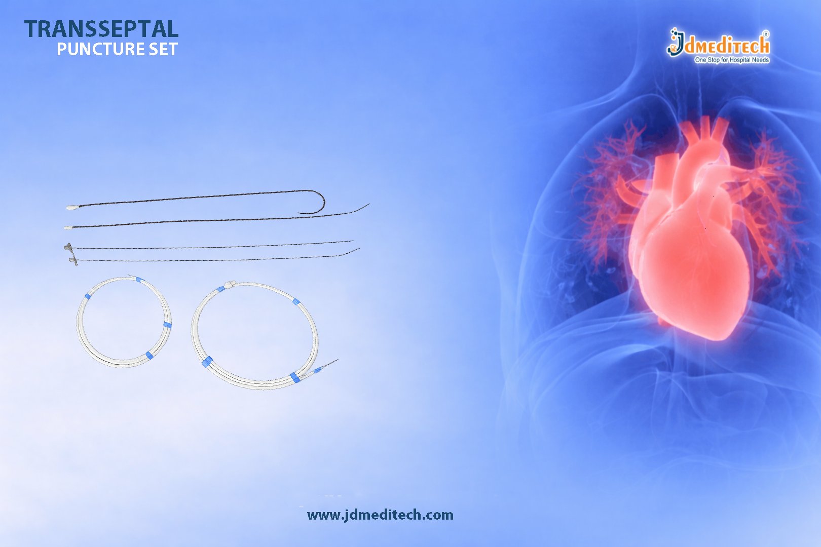 Transseptal Puncture Set for Heart Procedures