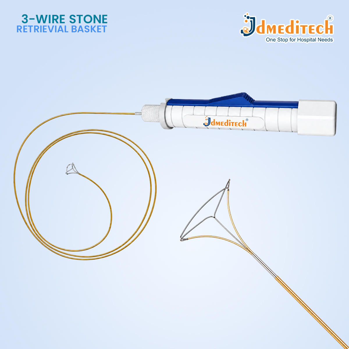 Three Wire Kidney Stone Retrieval Basket jdmeditech
