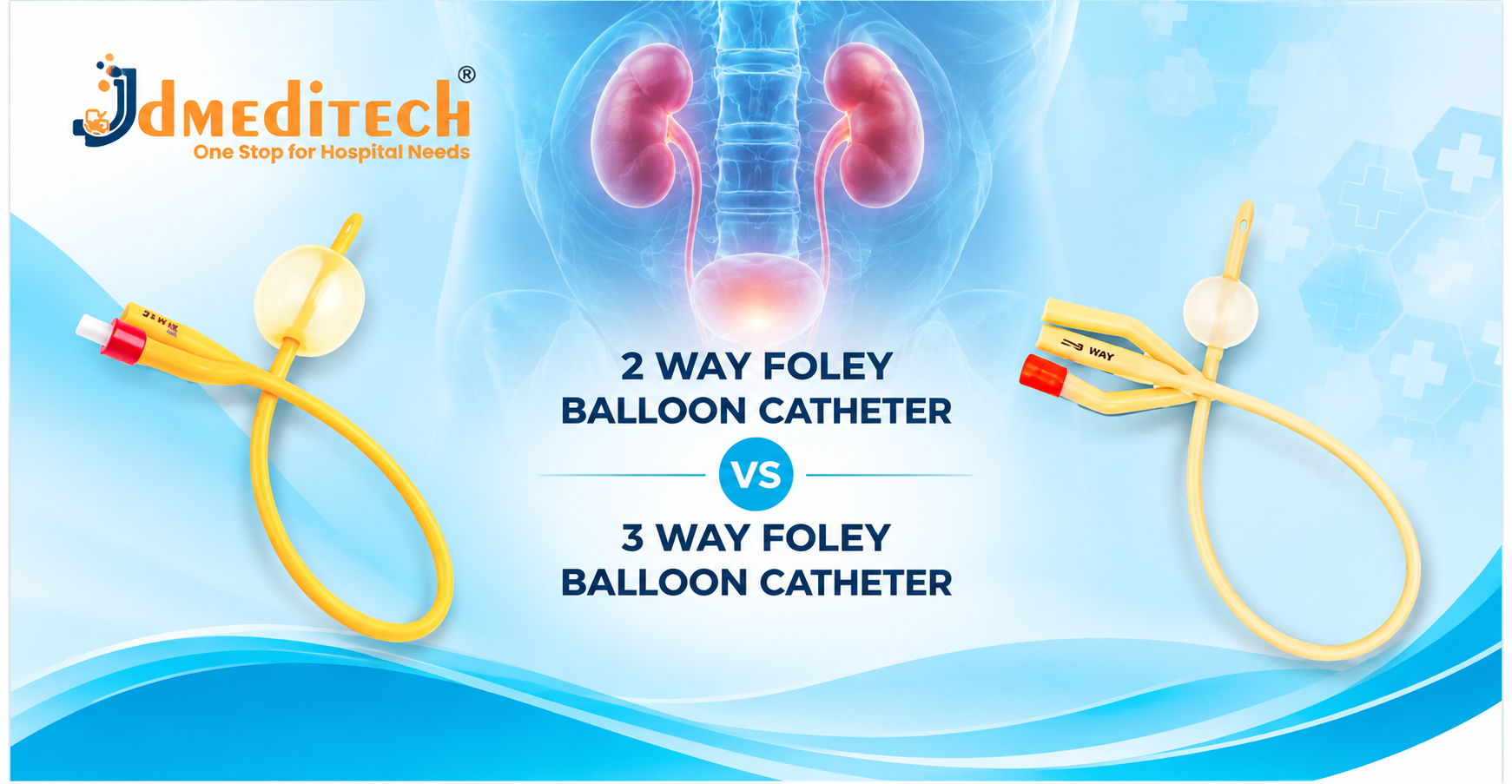 2 Way vs 3 Way Foley Balloon Catheter: Differences, Uses & Benefits
