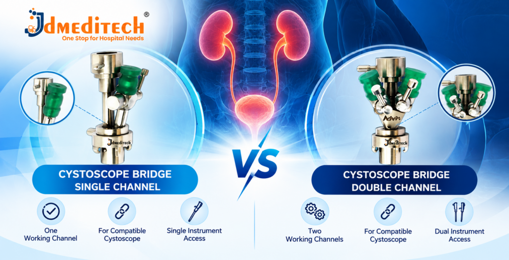 Cystoscope Bridge Single Channel vs Double Channel: Key Differences & Applications